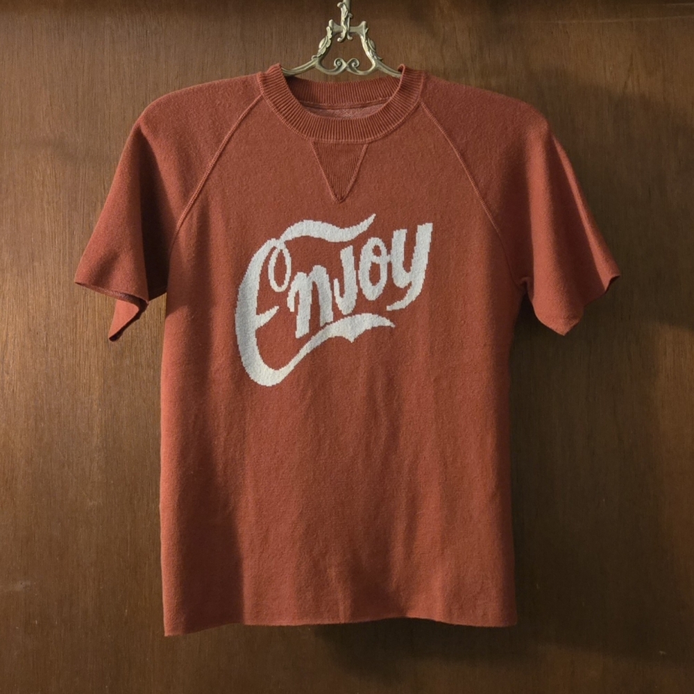 Lucien Pellat-Finet 'Enjoy' Cotton/Cashmere Tee